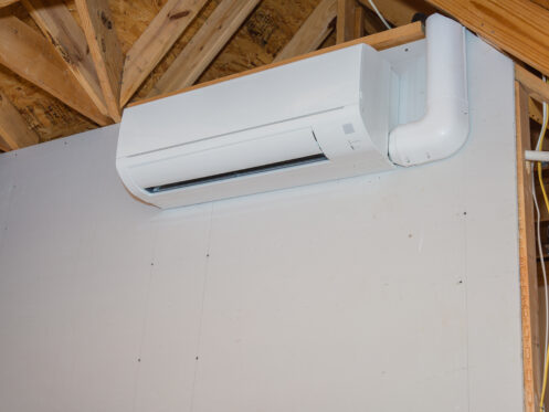 Ductless mini-split HVAC installed by Temp air
