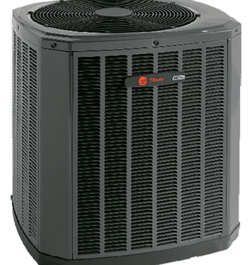 Trane air conditioner coil installed near a Manhattan Beach area office building.