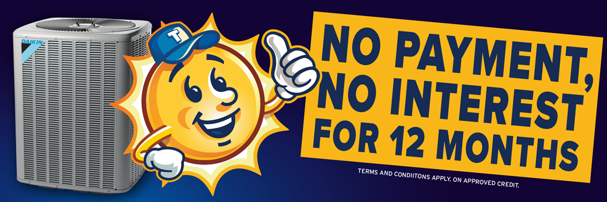 No payment, no interest for 12 months from your Daikin dealer in Torrance